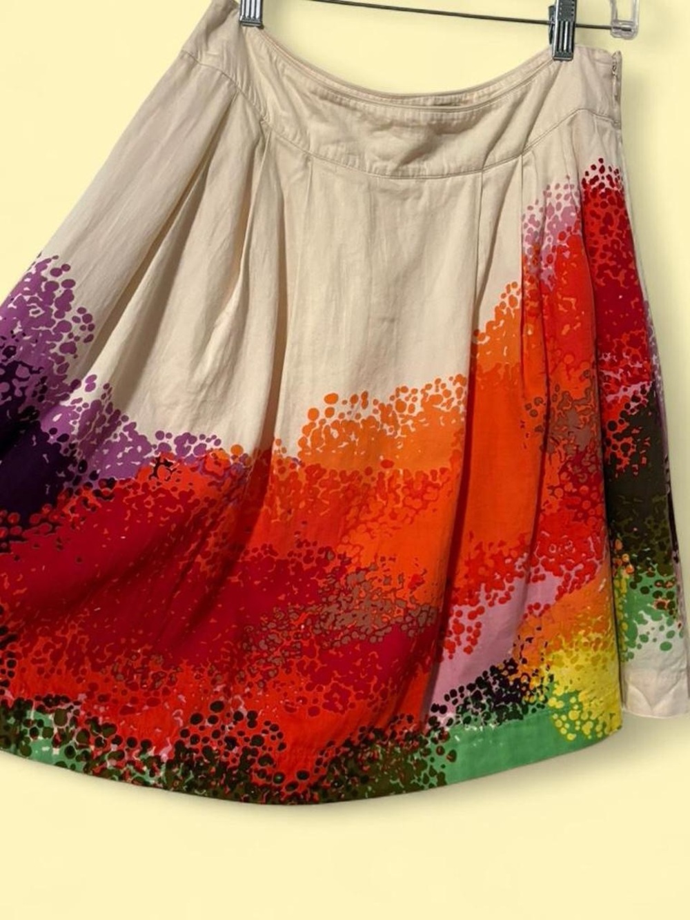 Vintage 100% cotton Cordelia colorful skirt fully lined 6